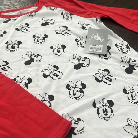 BUNDLE DISNEY, Girls 2- Minnie Mouse long sleeve tee shirts, , Large, NWT - Picture 7 of 8